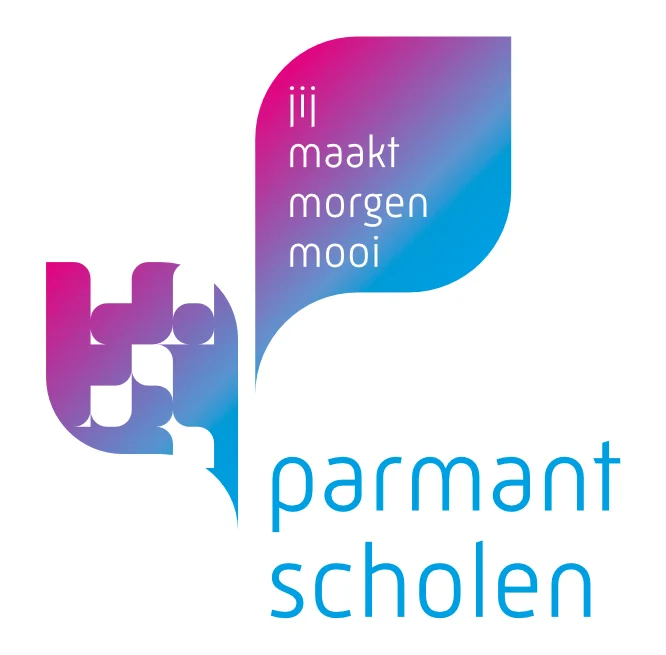 Naam concept, visuele identiteit, positionering en branding voor scholengroep Parmant Scholen en zes aangesloten scholen