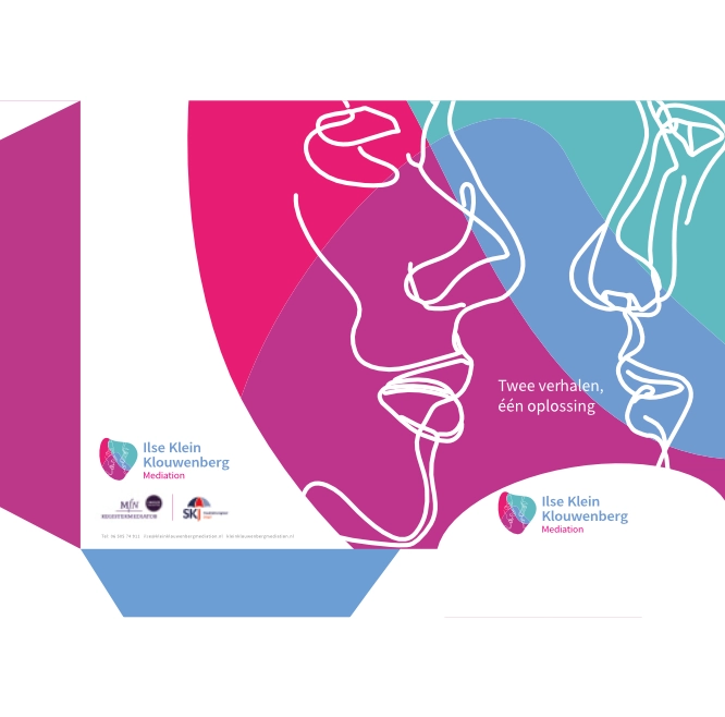 Visuele identiteit en uitwerking naar diverse middelen voor Ilse Klein Klouwenberg Mediation