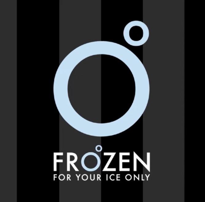 Visuele identiteit, signing en branding voor IJssalon Frozen